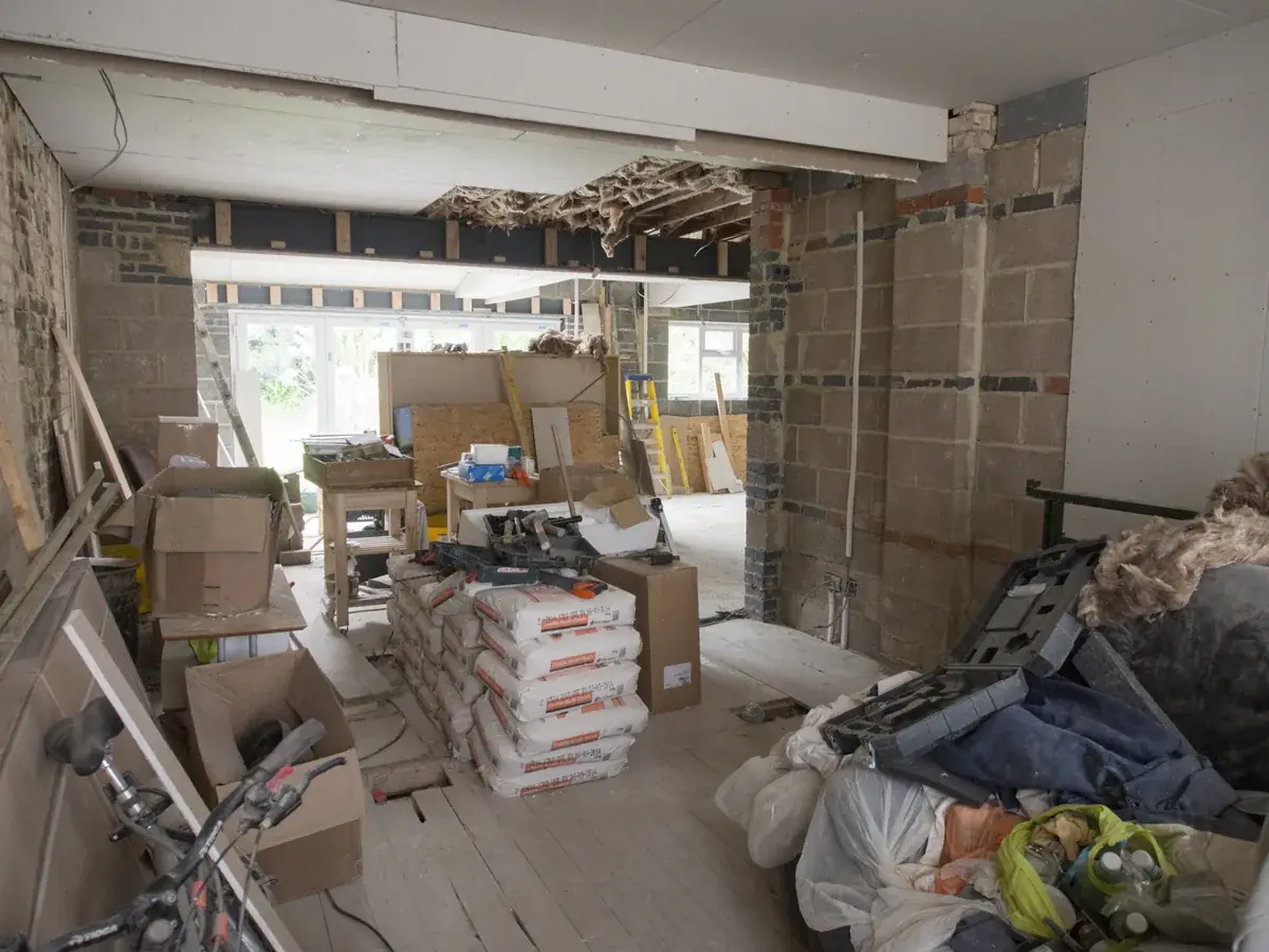 Florida contractor performing kitchen remodeling construction work