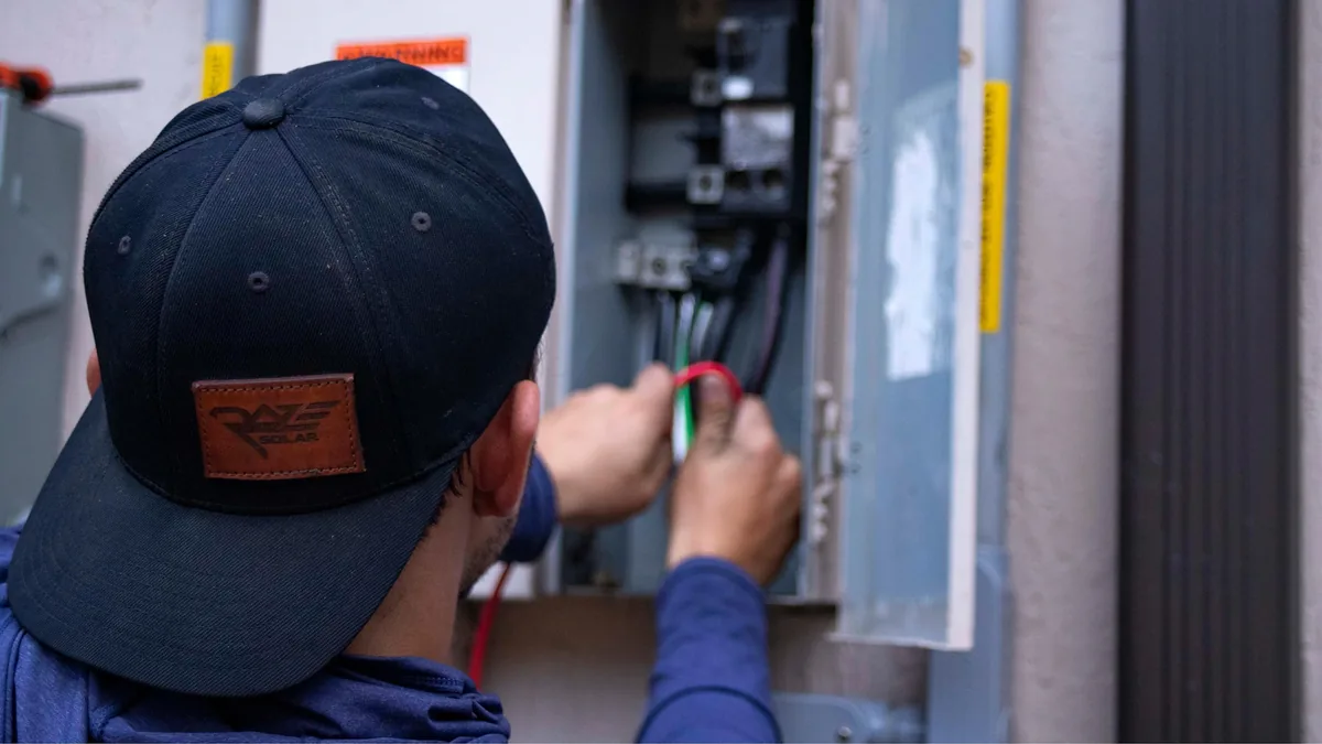IWD Miami estimator performing on-site assessment for water heater repair project