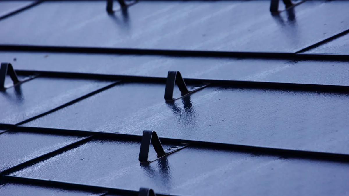 Roofer installing architectural shingles on a Florida home