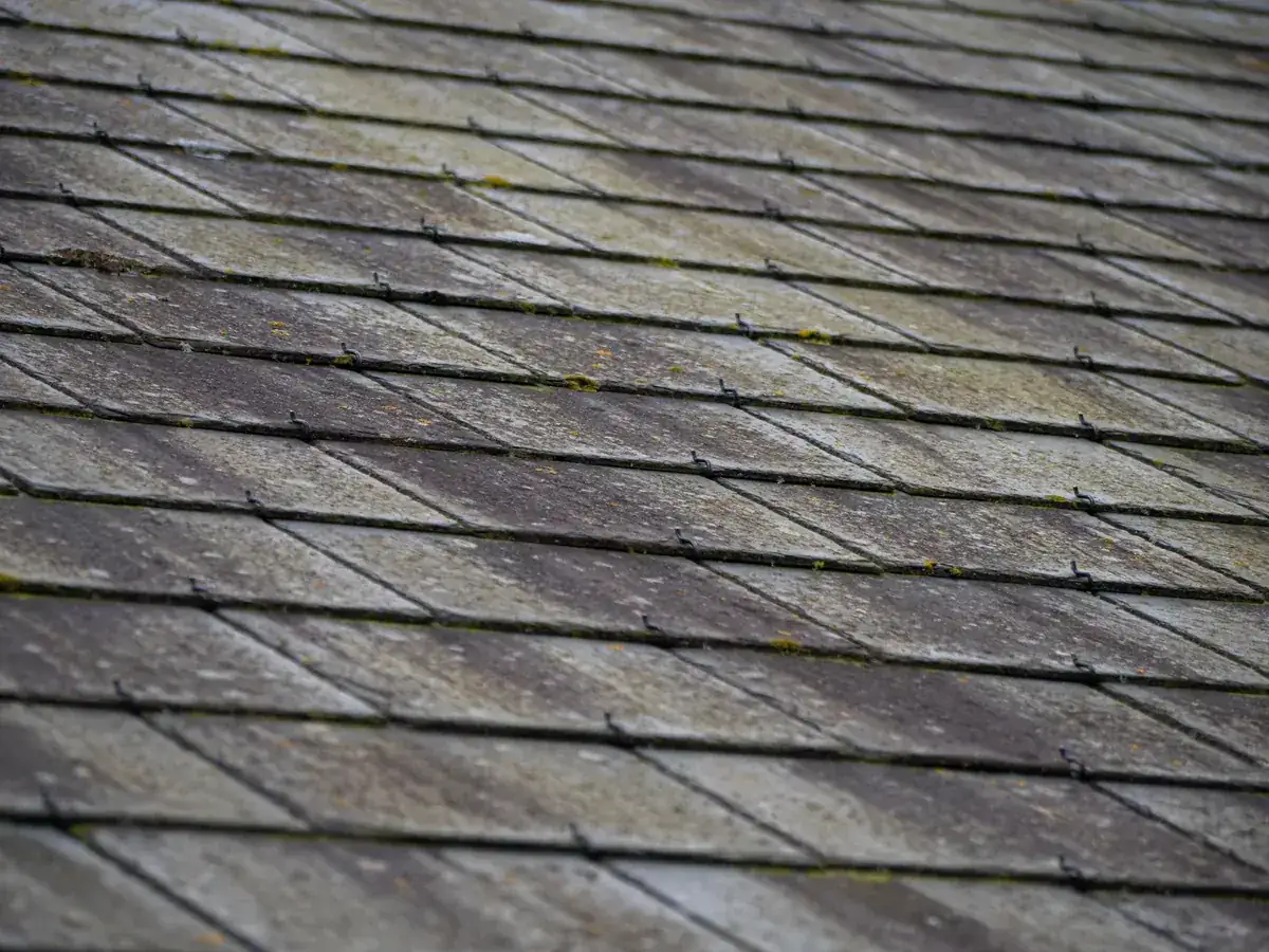 Roofer installing architectural shingles on a Florida home